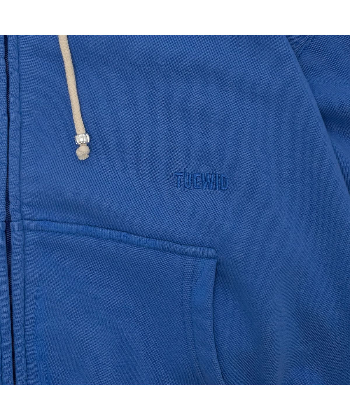 투위드(TUEWID) Tuewid classic embroidery set up zip up in cerulean blue