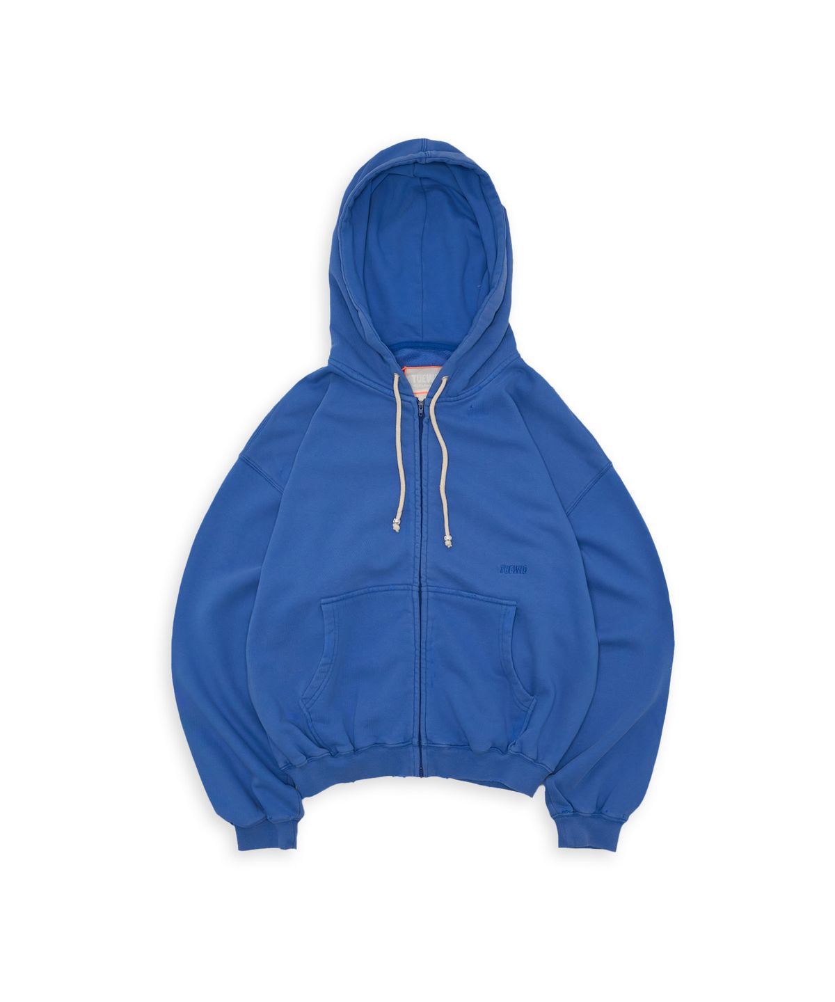 투위드(TUEWID) Tuewid classic embroidery set up zip up in cerulean blue