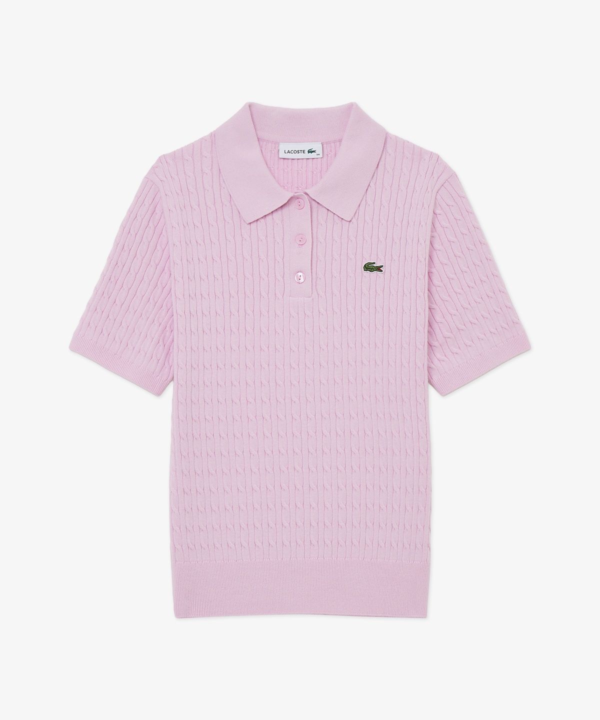 라코스테(LACOSTE) 여성 케이블 스웨터 폴로 셔츠 PF607E-56G Z4H