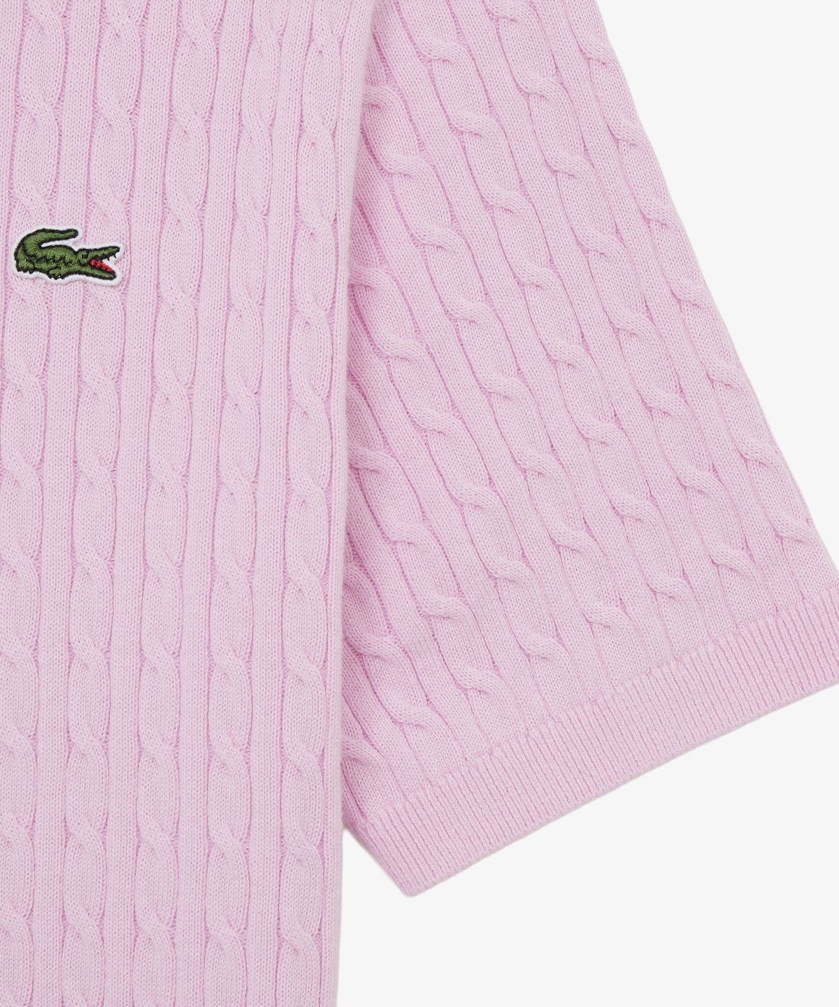 라코스테(LACOSTE) 여성 케이블 스웨터 폴로 셔츠 PF607E-56G Z4H