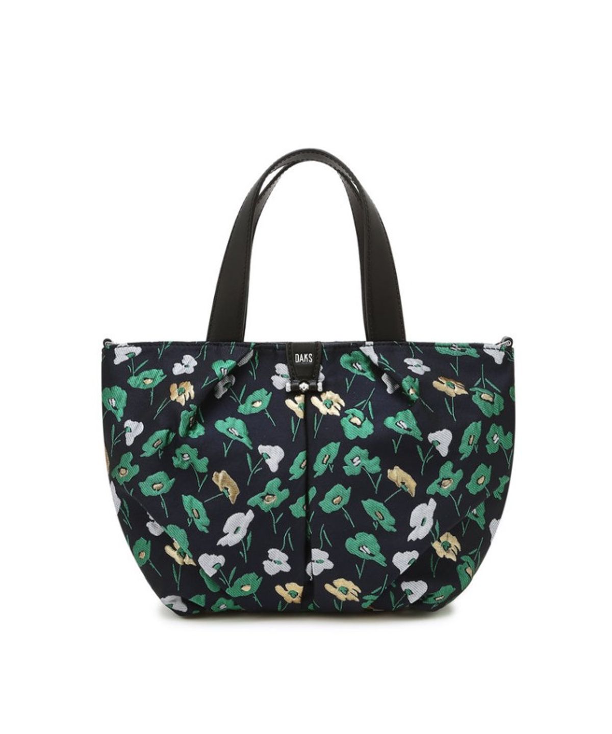 닥스 여성 액세서리(DAKS WOMENS ACCESSORIES) 그린 플라워 패턴 원단 토트 겸 크로스백_DCBA6E512E3
