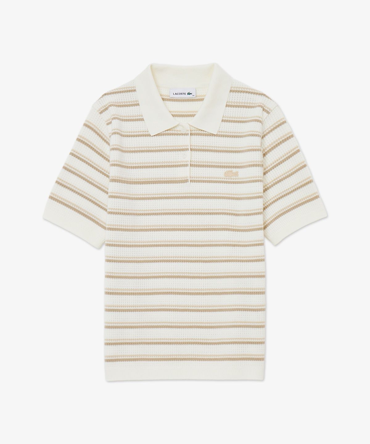 라코스테(LACOSTE) 여성 스트라이프 스웨터 폴로 셔츠 PF710E-56G 02S