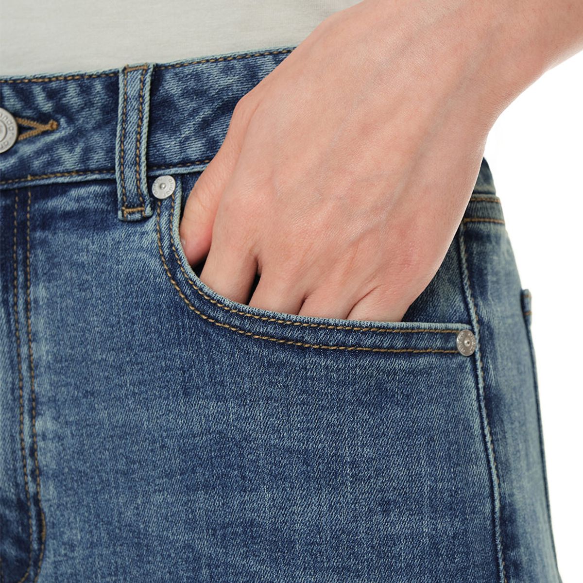 안다르(ANDAR) 에어데님 세미 와이드 청바지