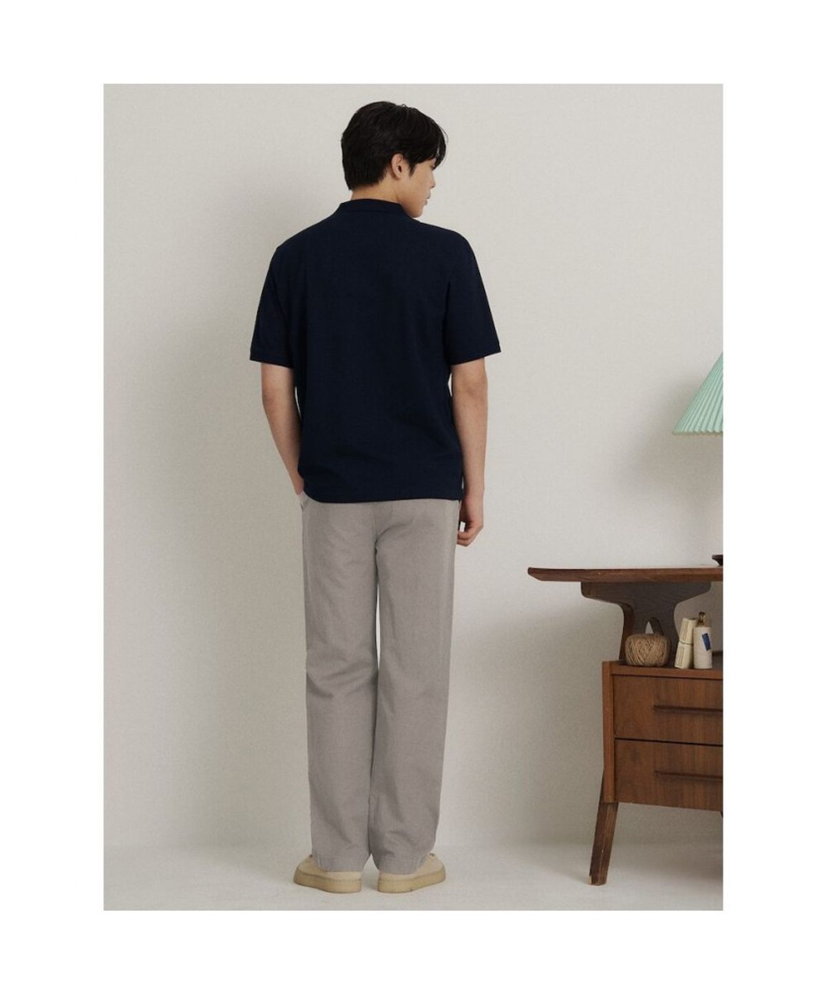 빈폴 멘(BEANPOLE MEN) 가먼트다잉 세미와이드 팬츠  베이지