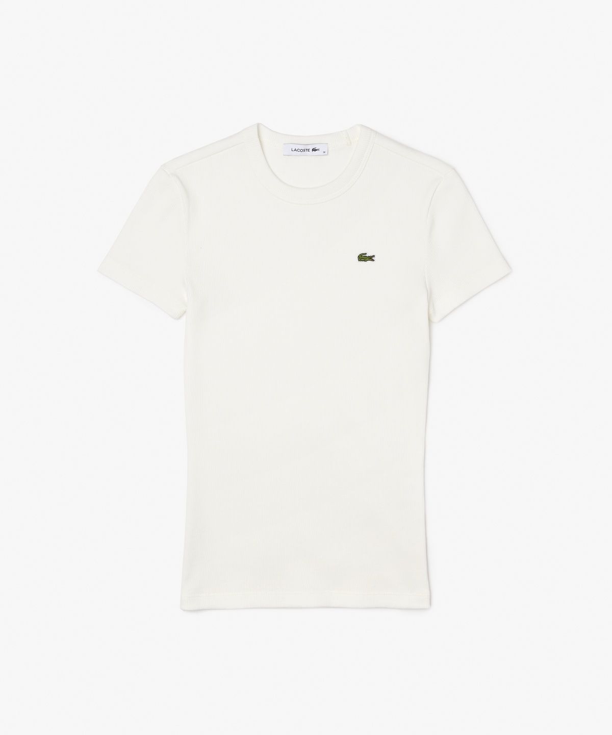 라코스테(LACOSTE) 여성 슬림핏 립조직 반팔 티셔츠 TF5538-56G 70V