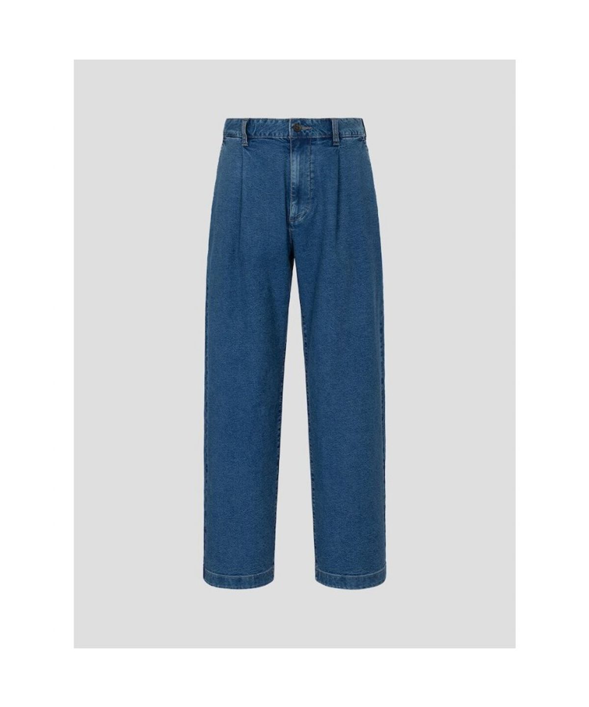 빈폴 멘(BEANPOLE MEN) 턱 와이드 데님 팬츠  블루