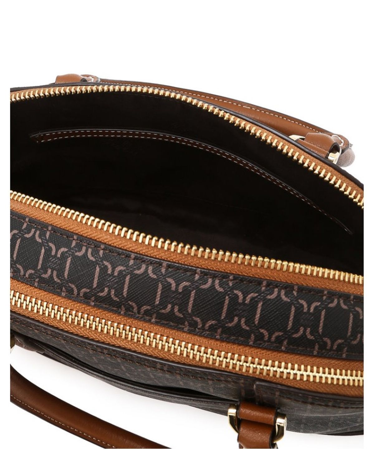 닥스 여성 액세서리(DAKS WOMENS ACCESSORIES) 브라운 바넷 DD패턴 가죽배색 토트백_DCBA6E861W3