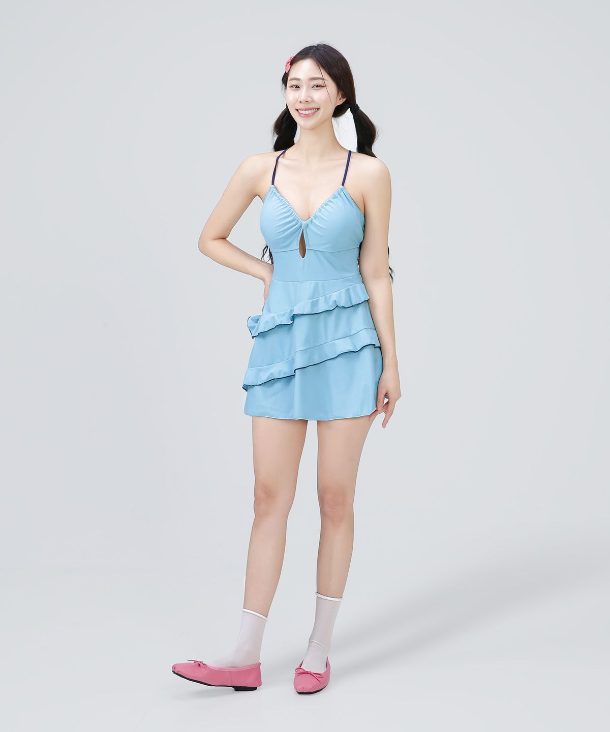 클레이스(CLACE) 로맨틱 플레어 원피스 수영복