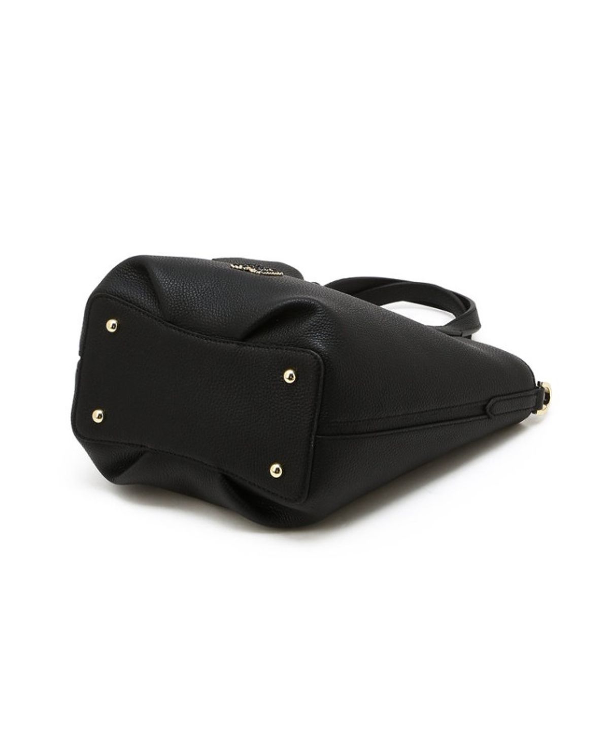닥스 여성 액세서리(DAKS WOMENS ACCESSORIES) 블랙 천연소가죽 DD포인트 토트백_DCBA6E330BK