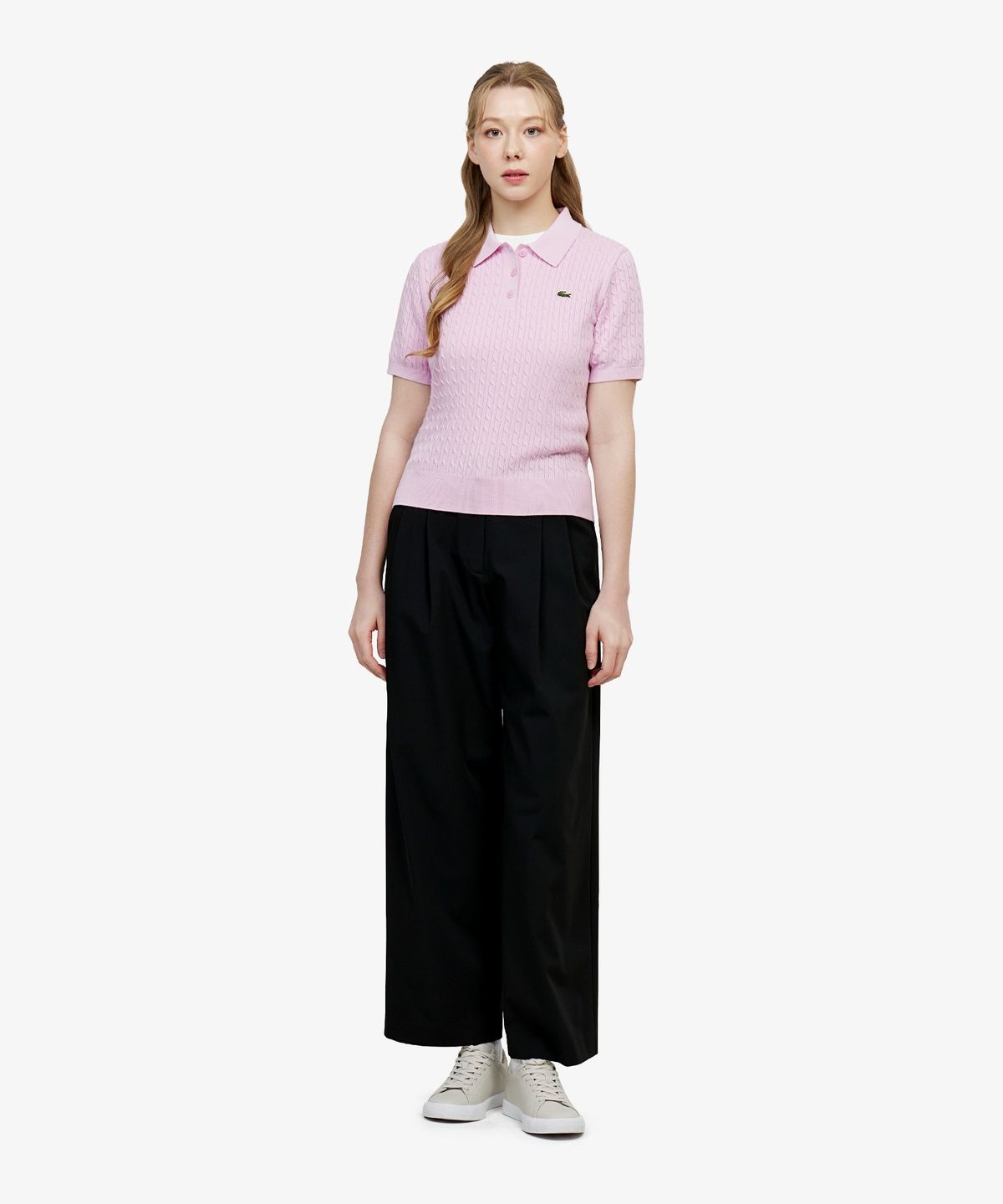 라코스테(LACOSTE) 여성 스프링 턱 팬츠 HF115E-56G 031