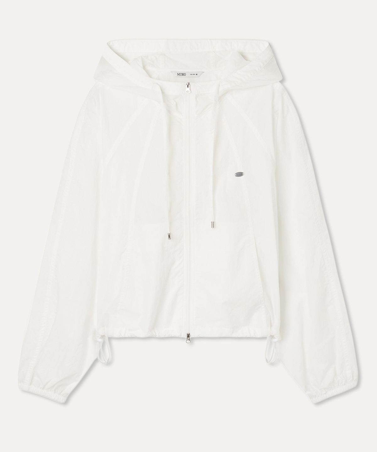 미쏘(MIXXO) 시스루 긴팔 후드 점퍼_MIWJJG502G