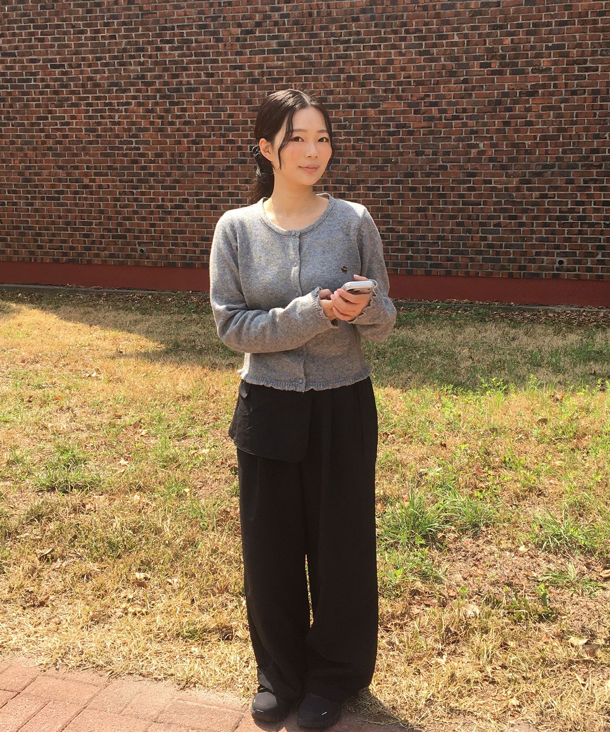 미쏘(MIXXO) 나일론 레이어드 팬츠_MIWTCG402B