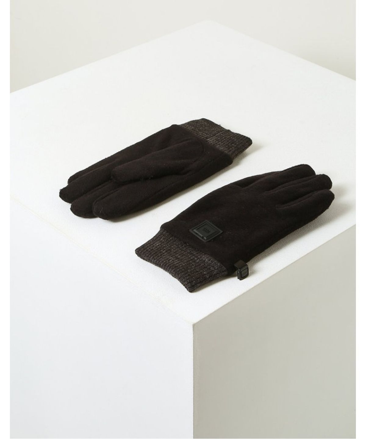 닥스 여성 액세서리(DAKS WOMENS ACCESSORIES) 플리스 스마트폰터치 장갑_DCGV5F810BK