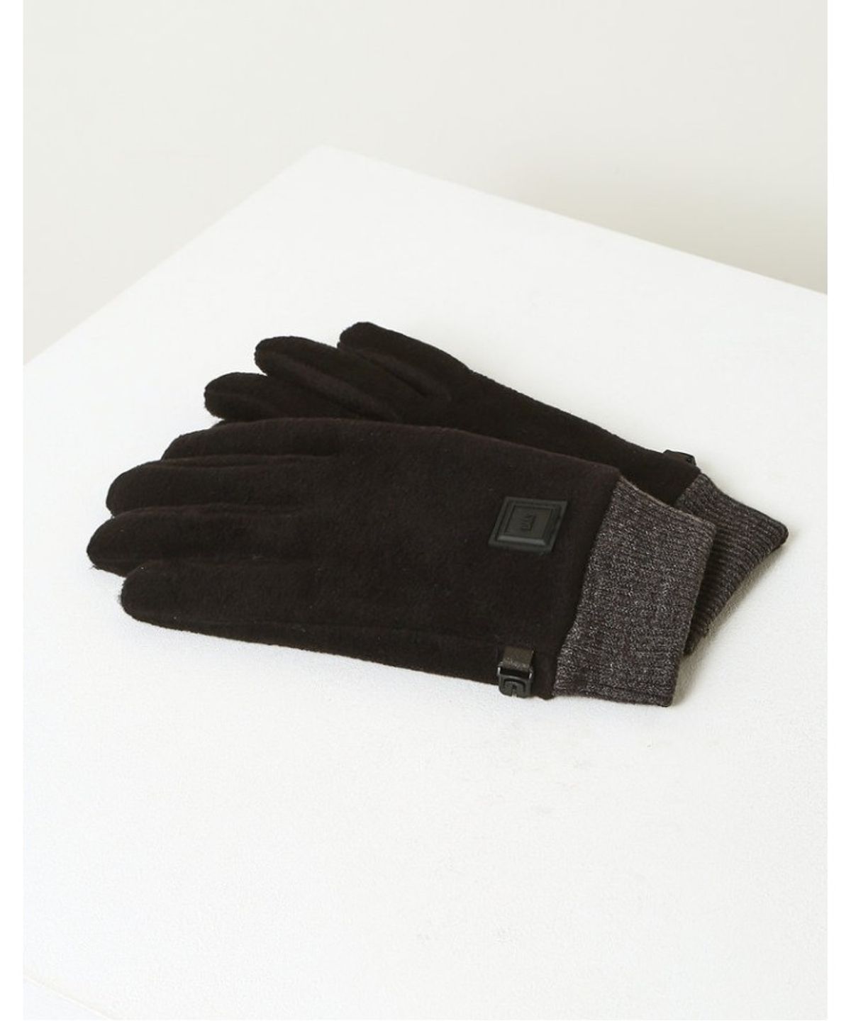 닥스 여성 액세서리(DAKS WOMENS ACCESSORIES) 플리스 스마트폰터치 장갑_DCGV5F810BK