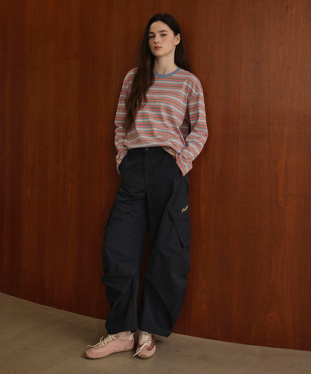 스튜디오앤파르크(STUDIO&PARC) Cargo Dart Pants_Charcoal
