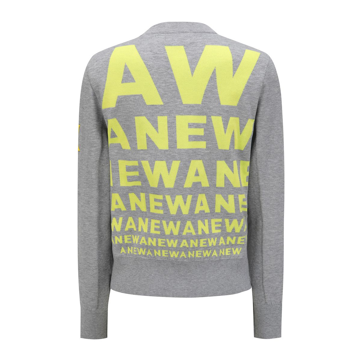어뉴골프(ANEW GOLF) WOMEN LOGO PATTERN KNIT CARDIGAN_YE