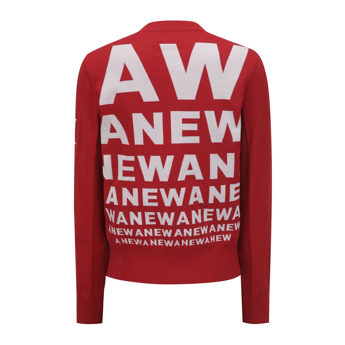 어뉴골프(ANEW GOLF) WOMEN LOGO PATTERN KNIT CARDIGAN_RE