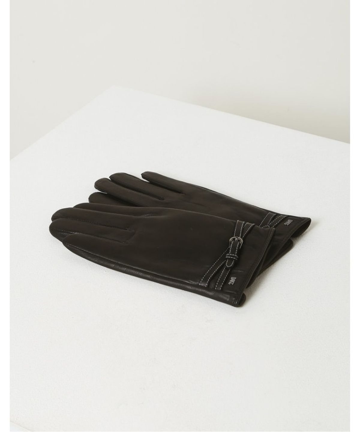 닥스 여성 액세서리(DAKS WOMENS ACCESSORIES) 벨트 꼬임 양가죽 장갑 블랙_DCGV5F310BK