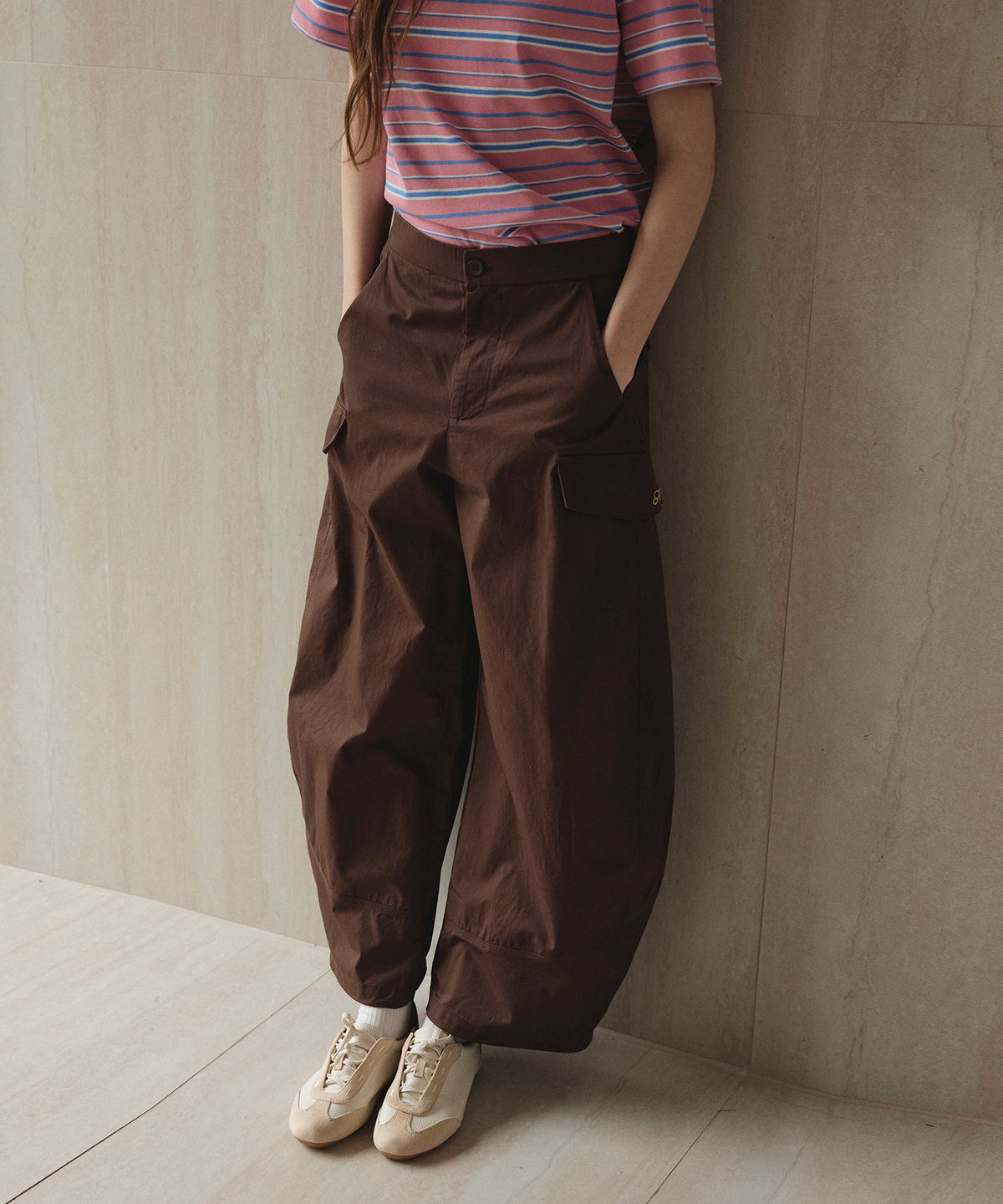 스튜디오앤파르크(STUDIO&PARC) Cargo Cutline Pants_Brown