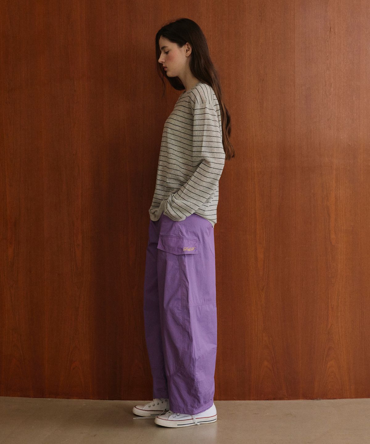 스튜디오앤파르크(STUDIO&PARC) Cargo Cutline Pants_Purple