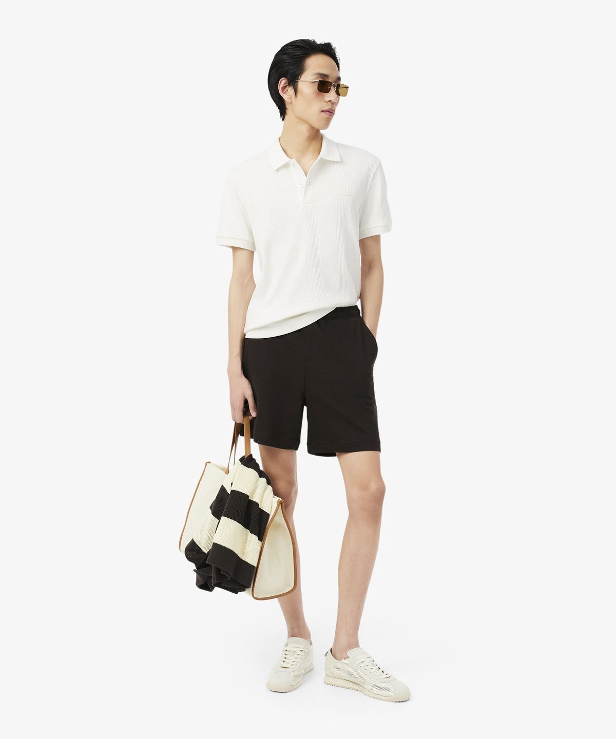라코스테(LACOSTE) 남성 립조직 반팔 폴로 셔츠 DH2195-56G 70V