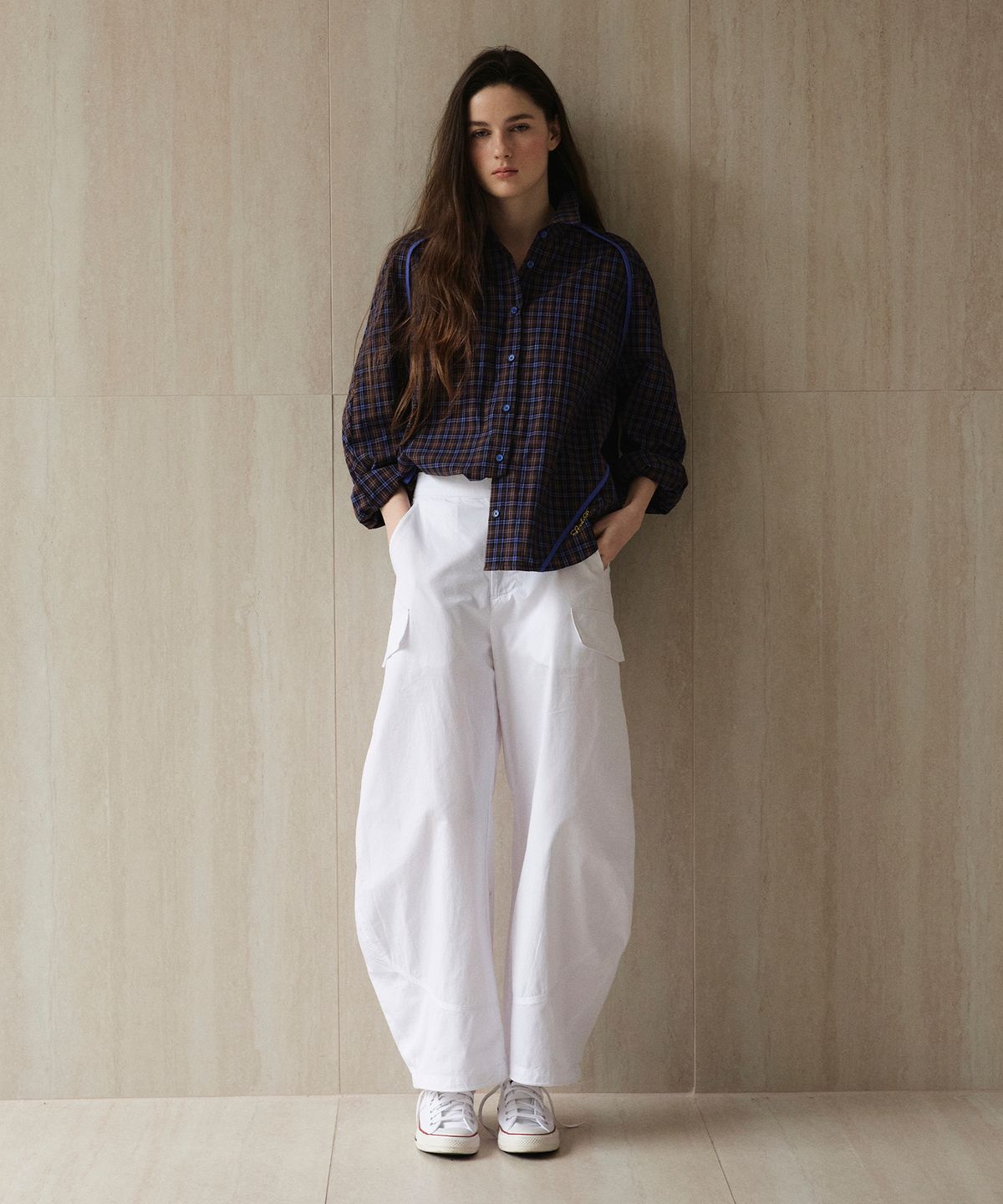 스튜디오앤파르크(STUDIO&PARC) Cargo Cutline Pants_White