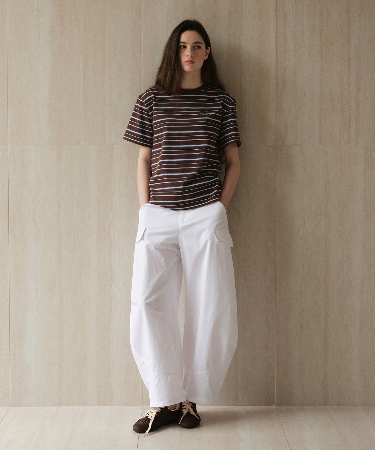 스튜디오앤파르크(STUDIO&PARC) Cargo Cutline Pants_White