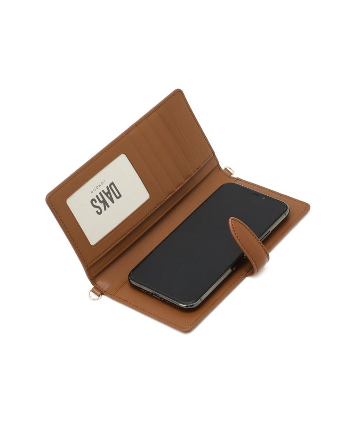 닥스 여성 액세서리(DAKS WOMENS ACCESSORIES) 세인트바넷 브라운 DD패턴 핸드폰케이스_DCHO6E805W2