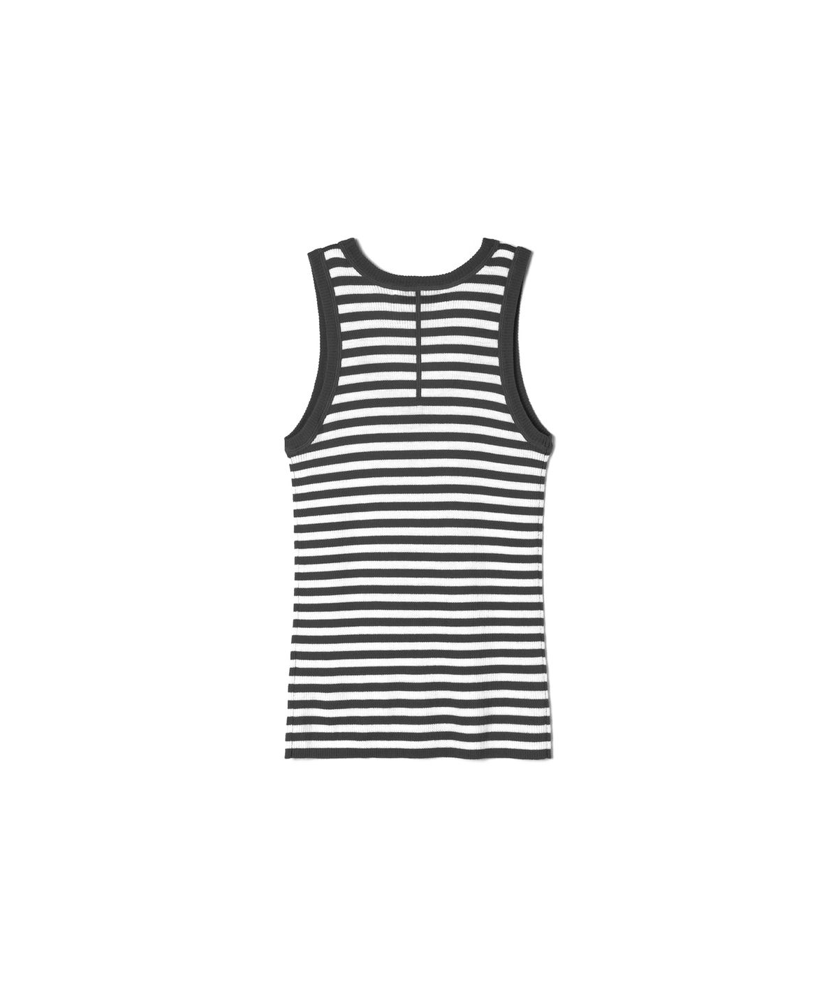 스튜디오앤파르크(STUDIO&PARC) Wool 100% Striped Knit Sleeveless_Grey