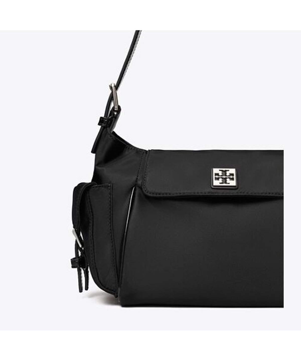 토리버치(TORYBURCH) 버지니아 포켓 숄더백 - 블랙