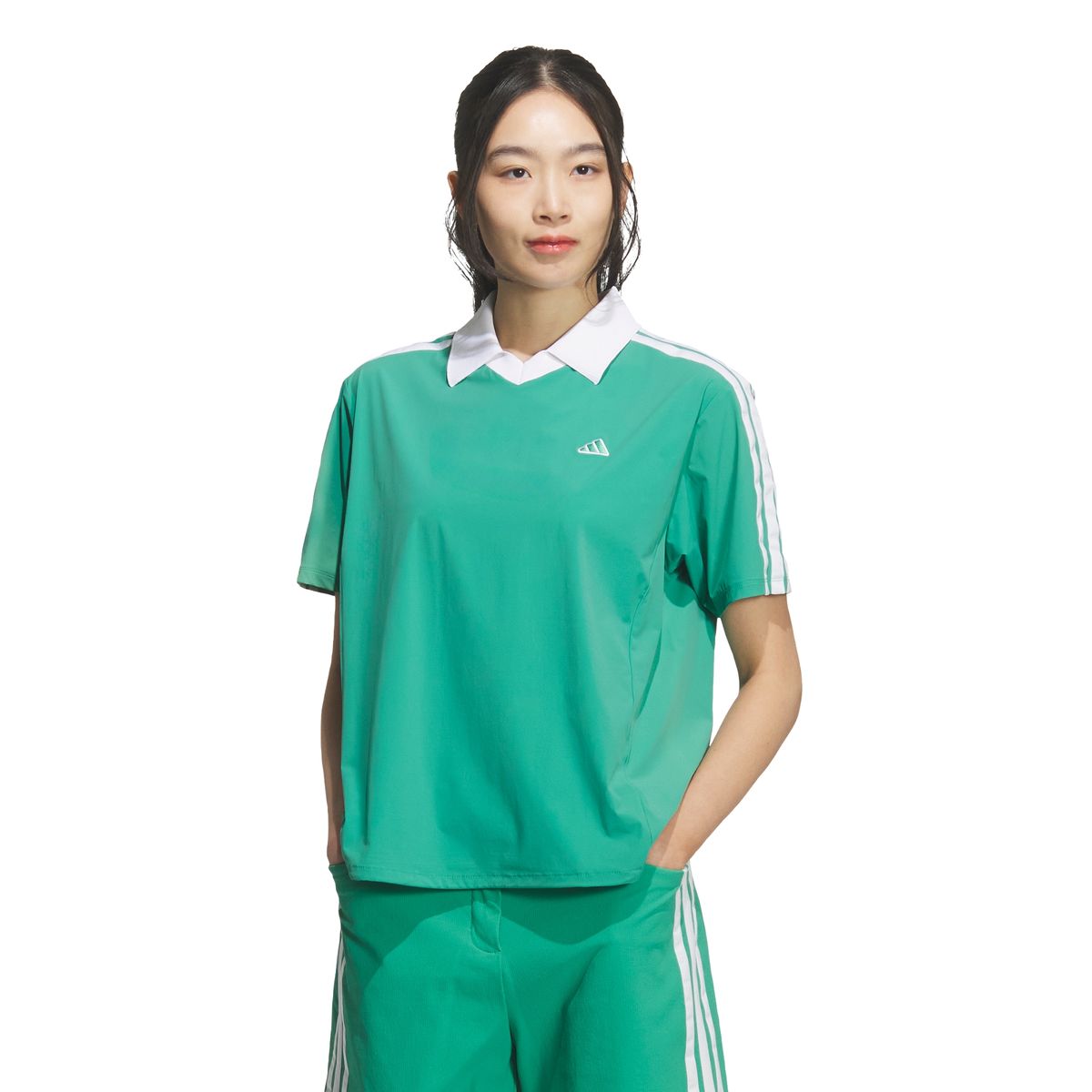 아디다스 골프(ADIDAS GOLF) 골프 우븐 셔츠 W KD7208