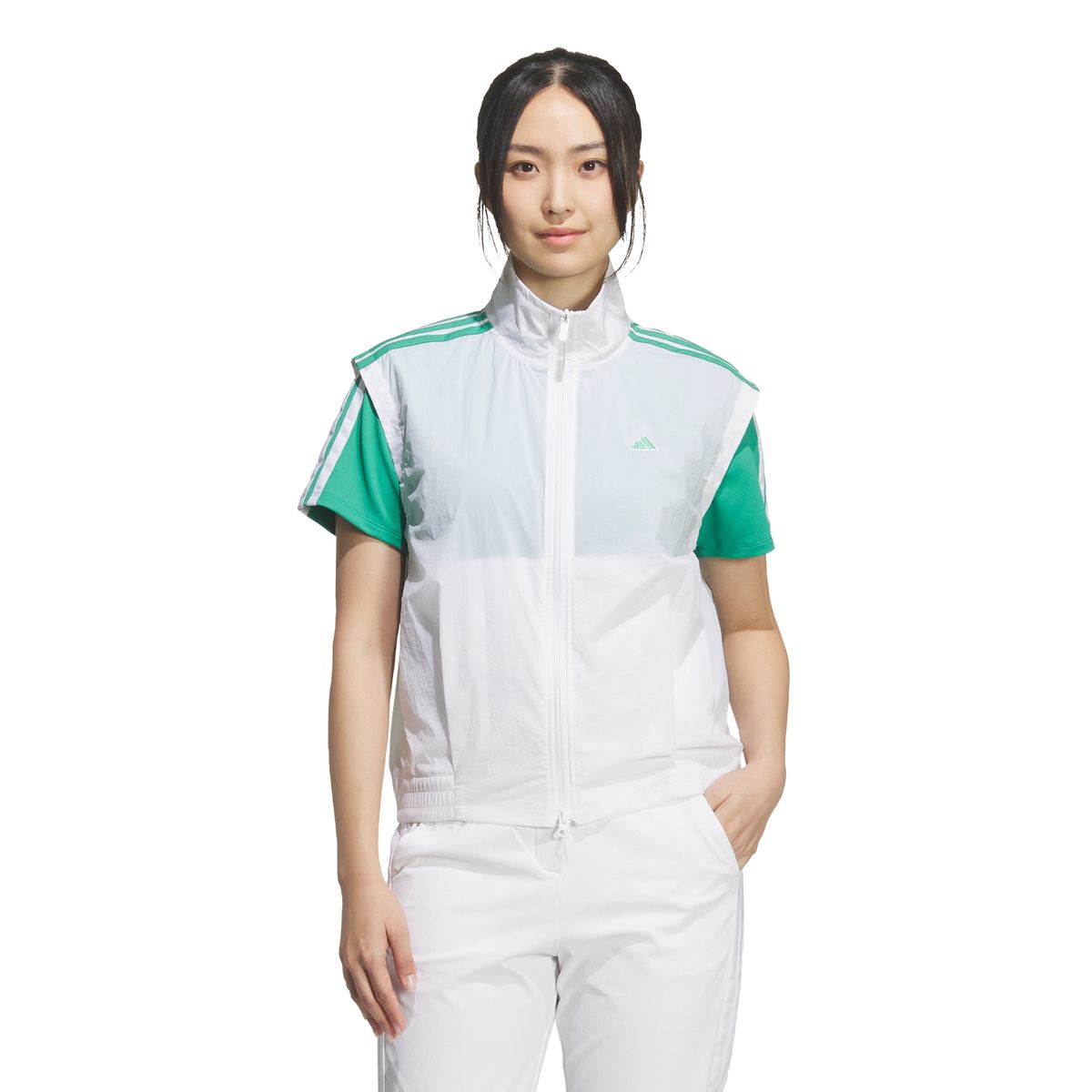 아디다스 골프(ADIDAS GOLF) 3-스트라이프 우븐 베스트 KD7203