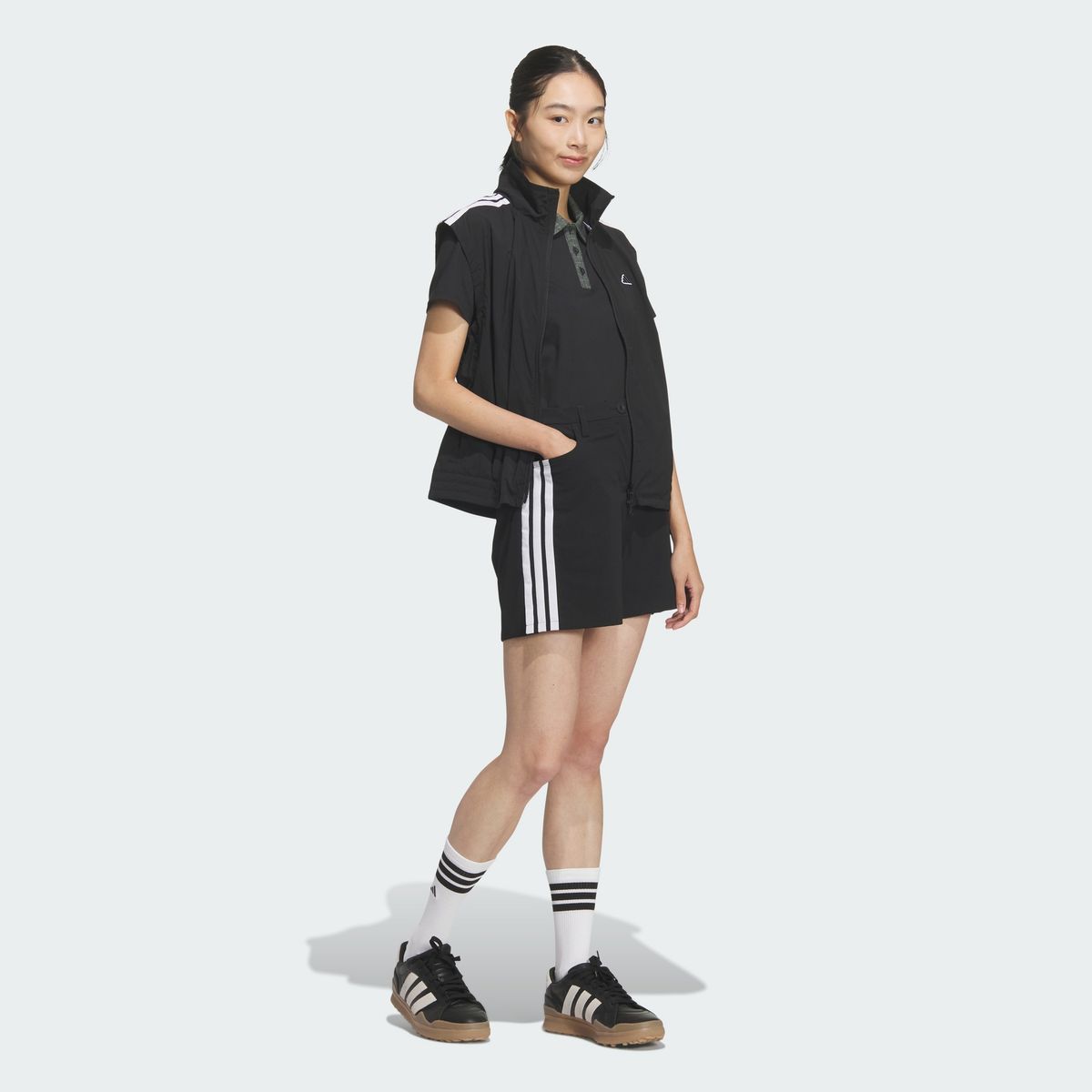 아디다스 골프(ADIDAS GOLF) 3-스트라이프 우븐 베스트 KD7204