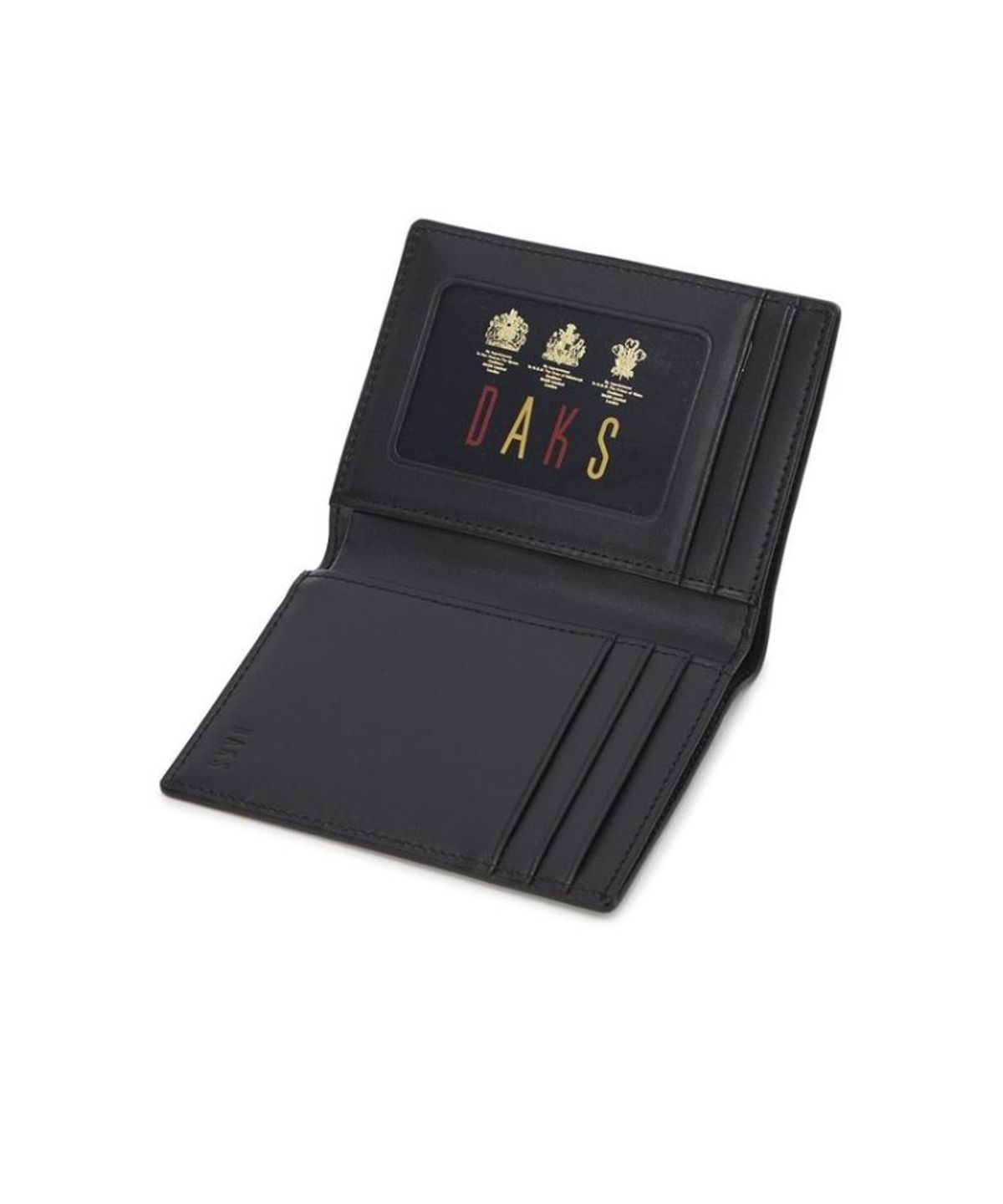 닥스 남성 액세서리(DAKS MEN'S ACCESSORIES) 블랙 소가죽 로고장식_DBHO6EE25BK