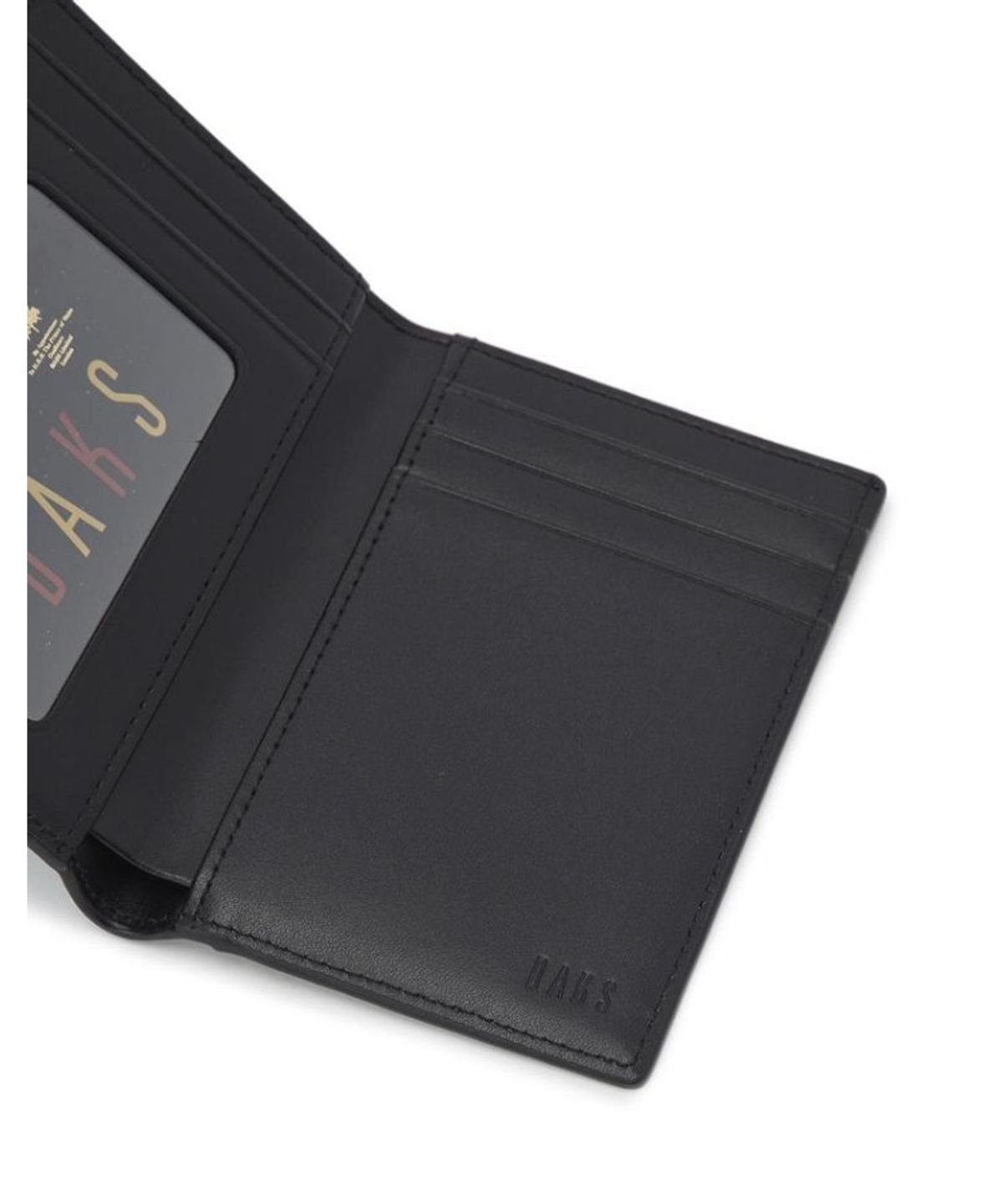 닥스 남성 액세서리(DAKS MEN'S ACCESSORIES) 블랙 소가죽 로고장식_DBHO6EE25BK
