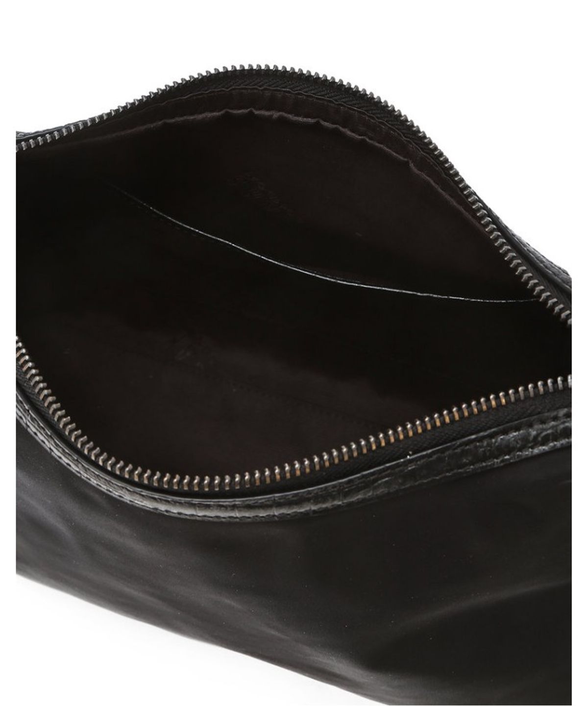 닥스 여성 액세서리(DAKS WOMENS ACCESSORIES) 블랙 크로커 소가죽 배색 나일론 숄더백 M_DCBA6E052BK