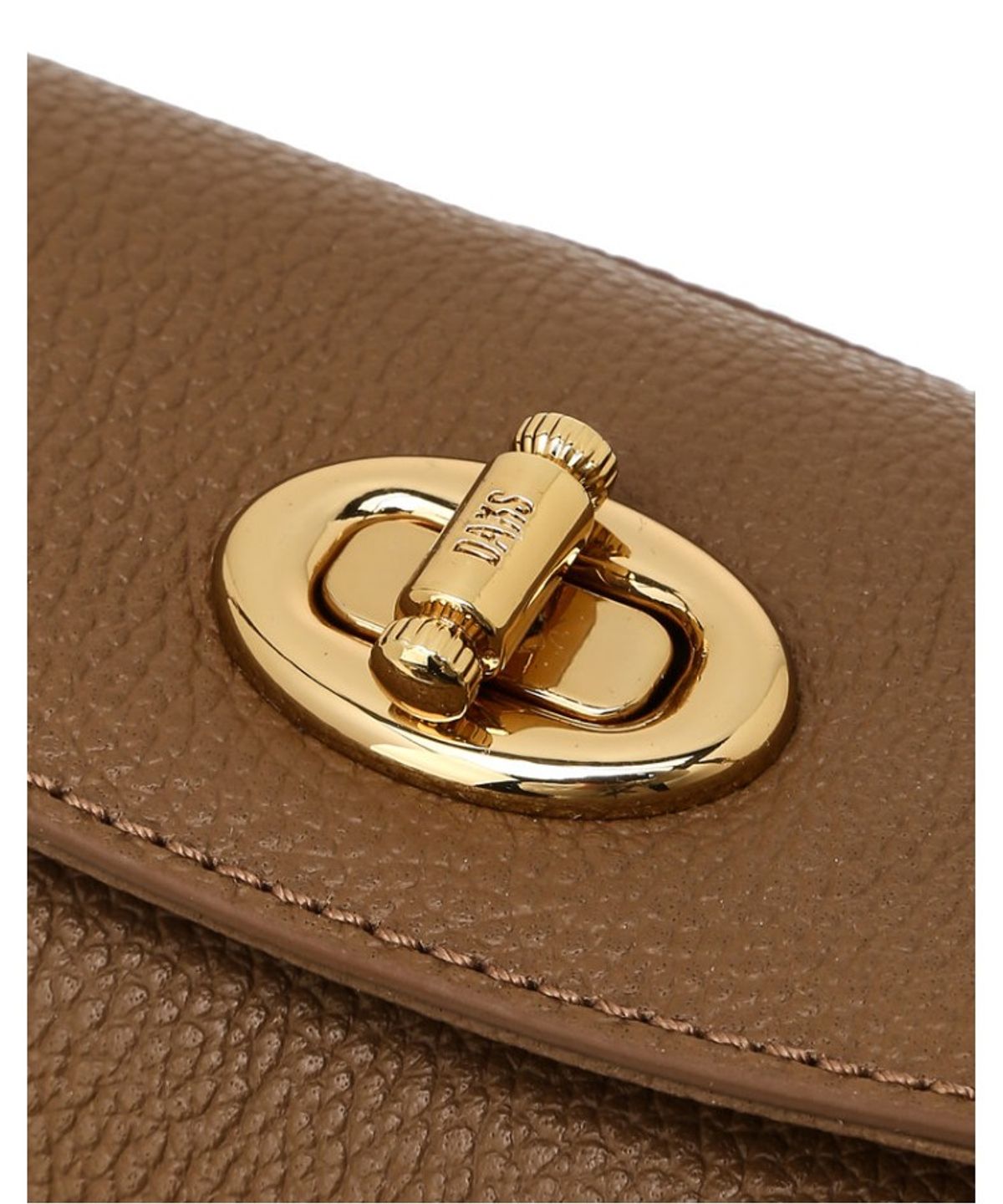 닥스 여성 액세서리(DAKS WOMENS ACCESSORIES) 브라운 O 락장식 플랩형 숄더백 S_DCBA6E962W2