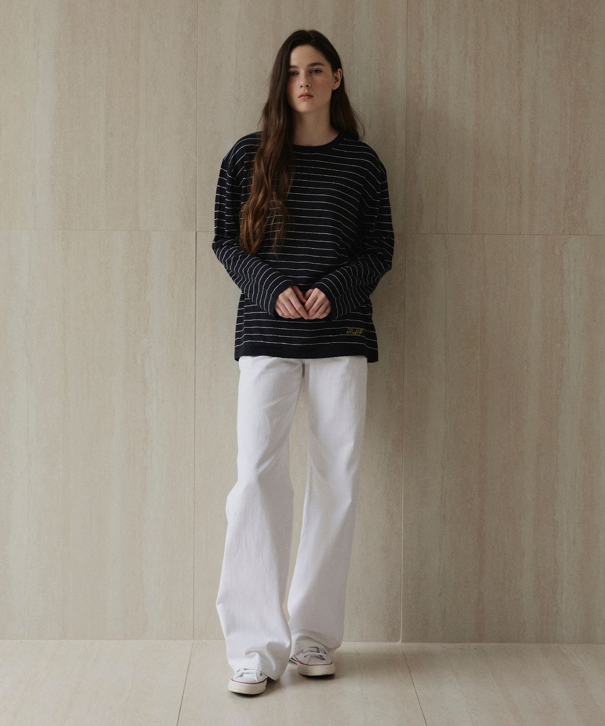 스튜디오앤파르크(STUDIO&PARC) Striped Knit_Navy
