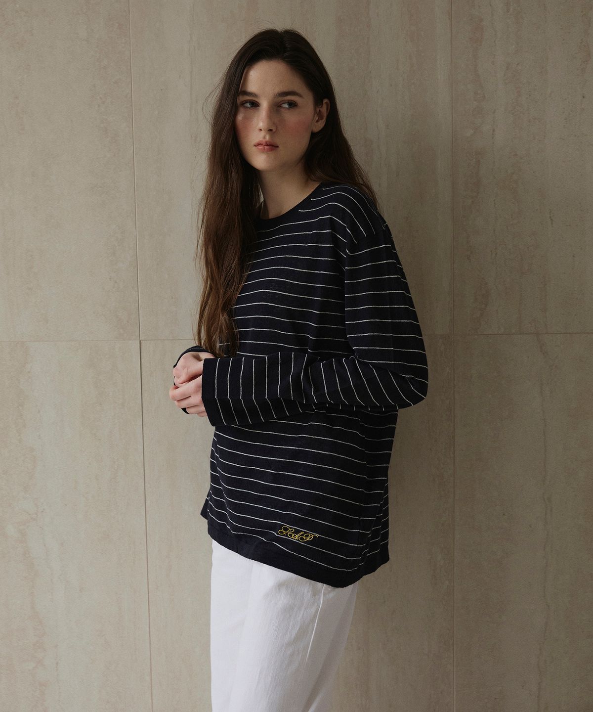 스튜디오앤파르크(STUDIO&PARC) Striped Knit_Navy