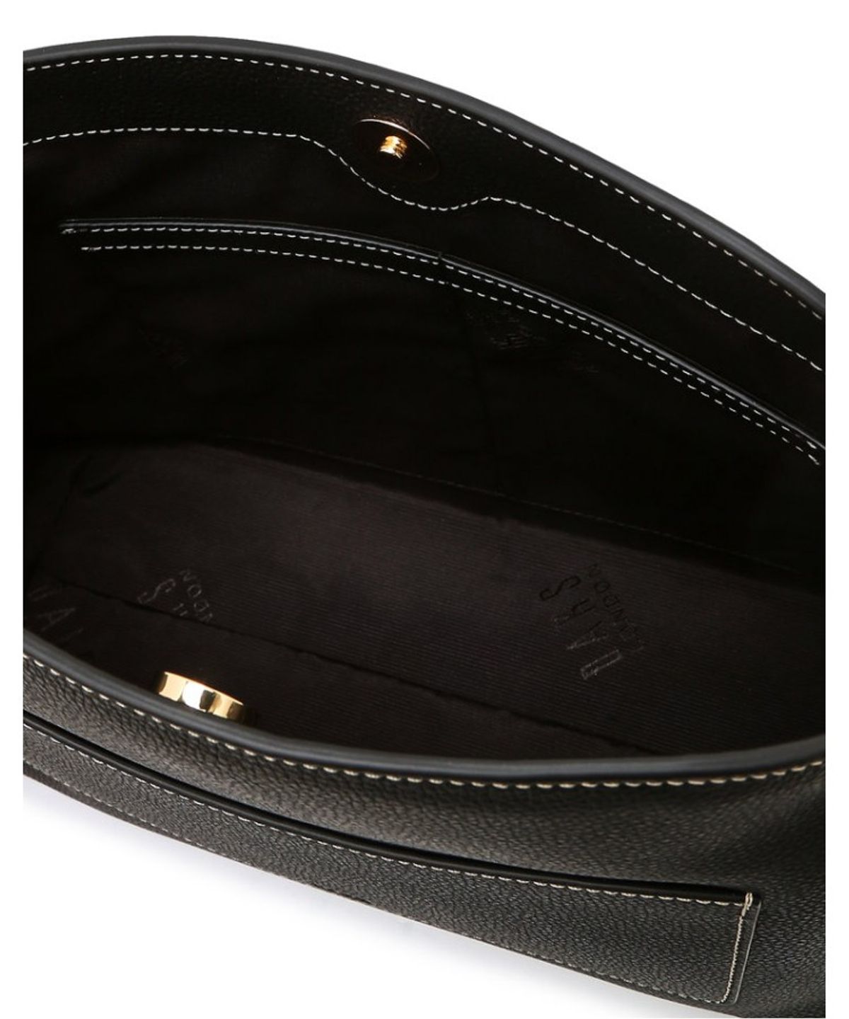 닥스 여성 액세서리(DAKS WOMENS ACCESSORIES) 블랙 DD로고 소가죽 숄더백_DCBA6E751BK