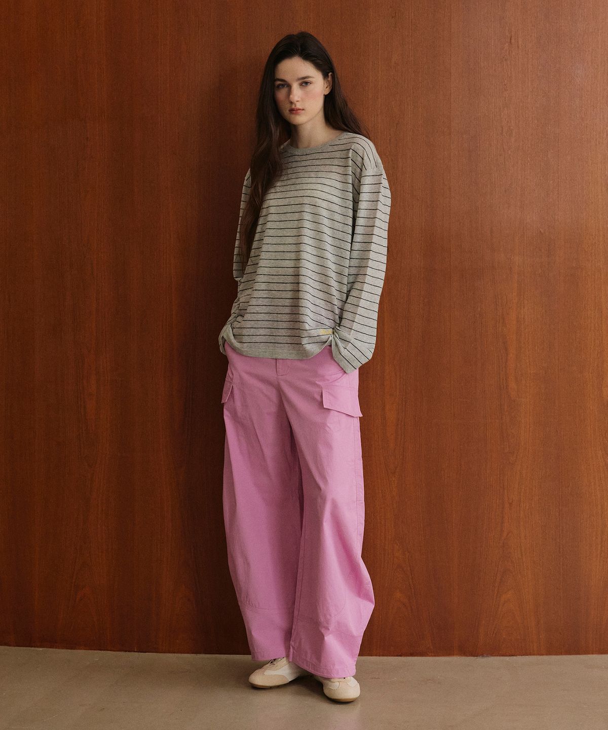 스튜디오앤파르크(STUDIO&PARC) Striped Knit_Grey