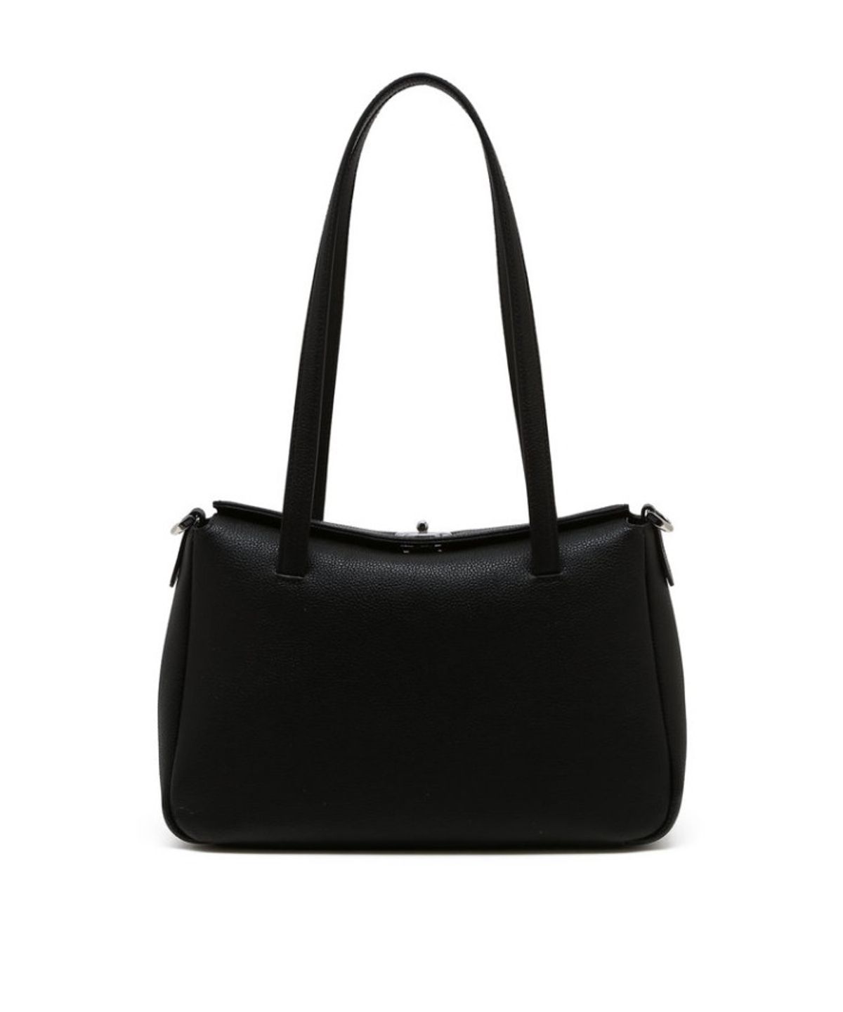 닥스 여성 액세서리(DAKS WOMENS ACCESSORIES) 블랙 O 락장식 플랩형 숄더백 M_DCBA6E941BK