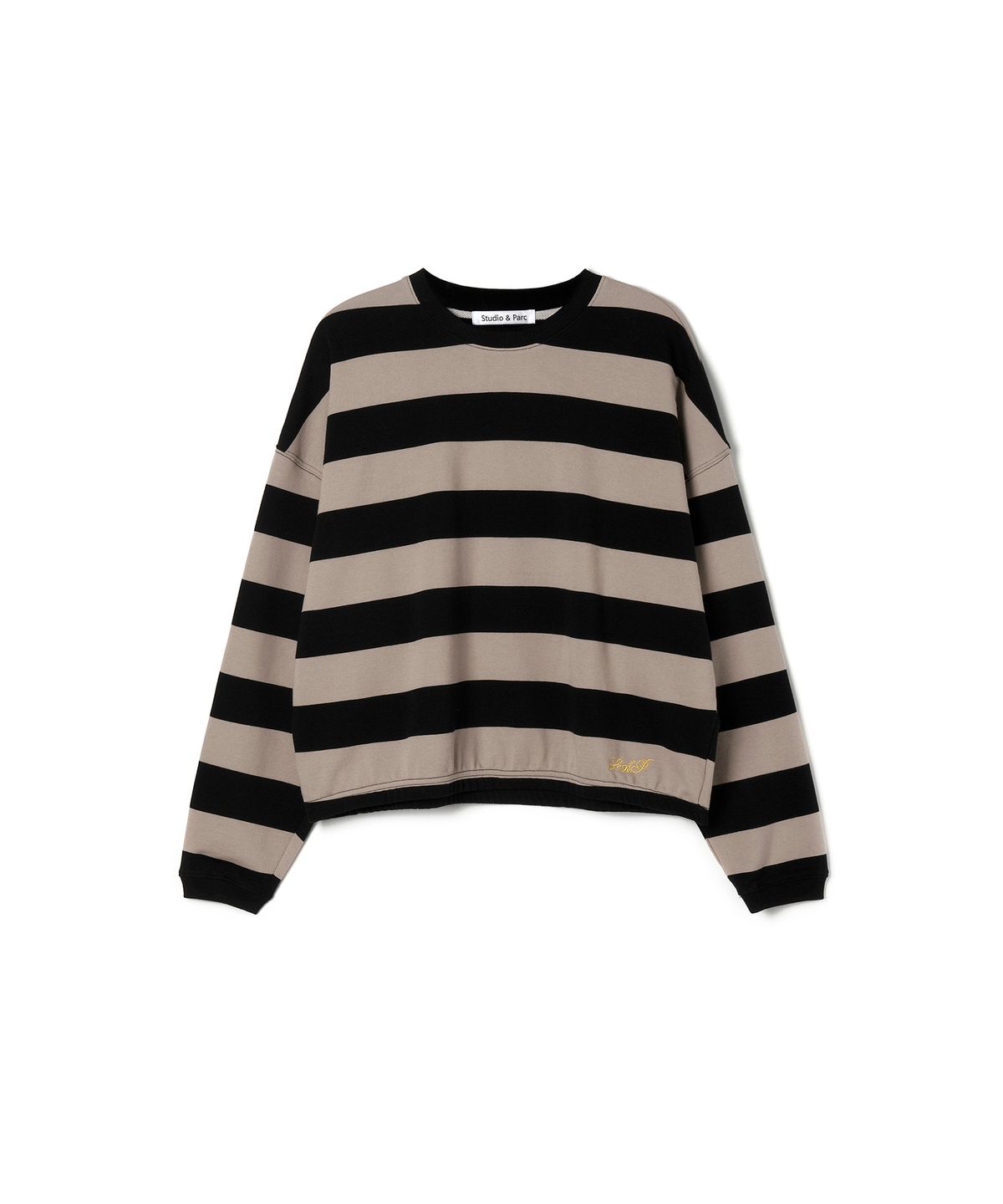 스튜디오앤파르크(STUDIO&PARC) Big Striped T-Shirt_Beige