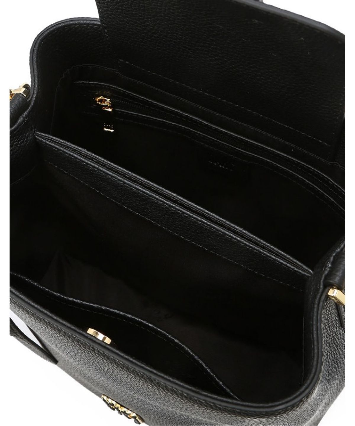 닥스 여성 액세서리(DAKS WOMENS ACCESSORIES) 블랙 천연소가죽 DD포인트 버킷형 숄더백_DCBA6E332BK