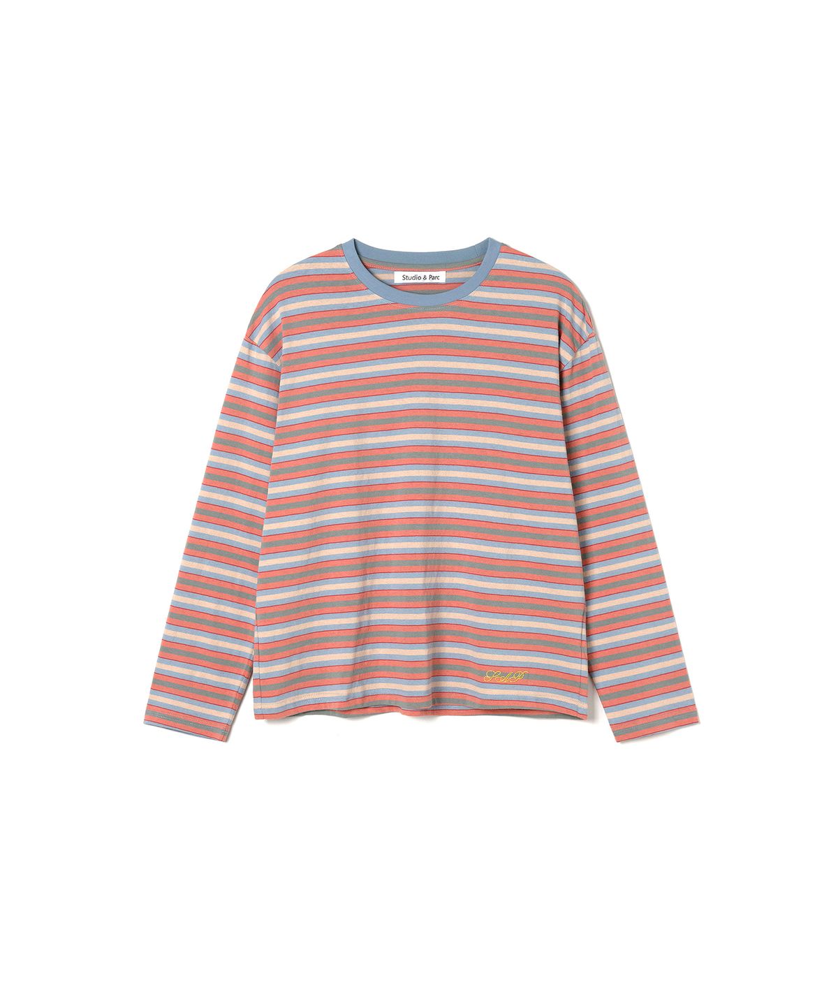 스튜디오앤파르크(STUDIO&PARC) Multi Striped T-Shirt_Blue