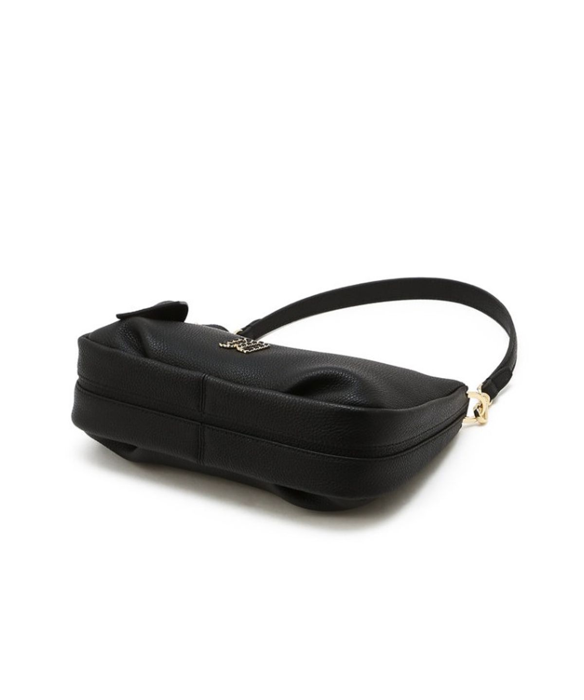 닥스 여성 액세서리(DAKS WOMENS ACCESSORIES) 블랙 천연소가죽 DD포인트 숄더백_DCBA6E331BK