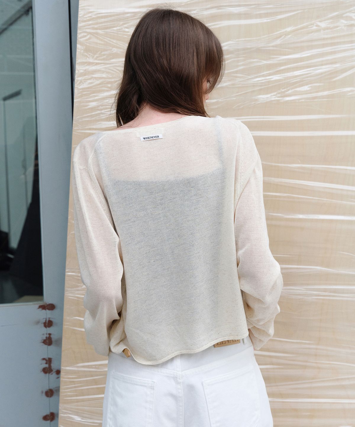 르바(LEVAR) Light Linen Cardigan - Natural