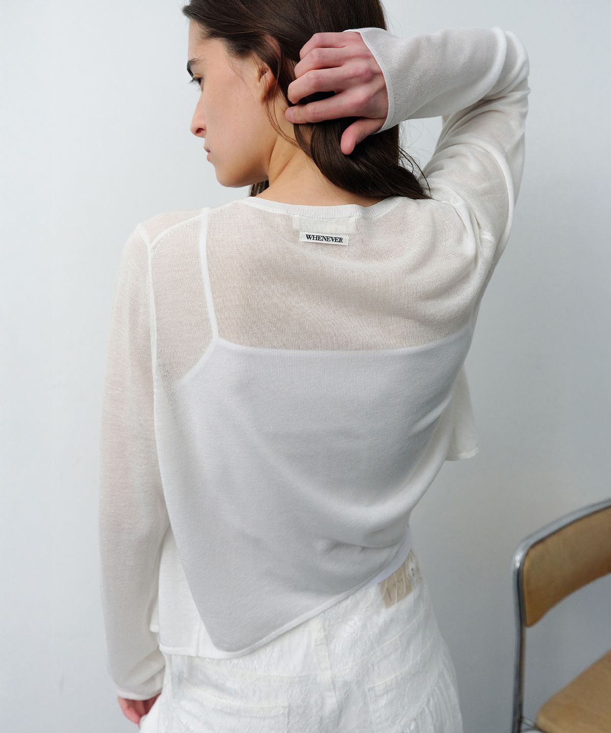 르바(LEVAR) Light Linen Cardigan - Off White