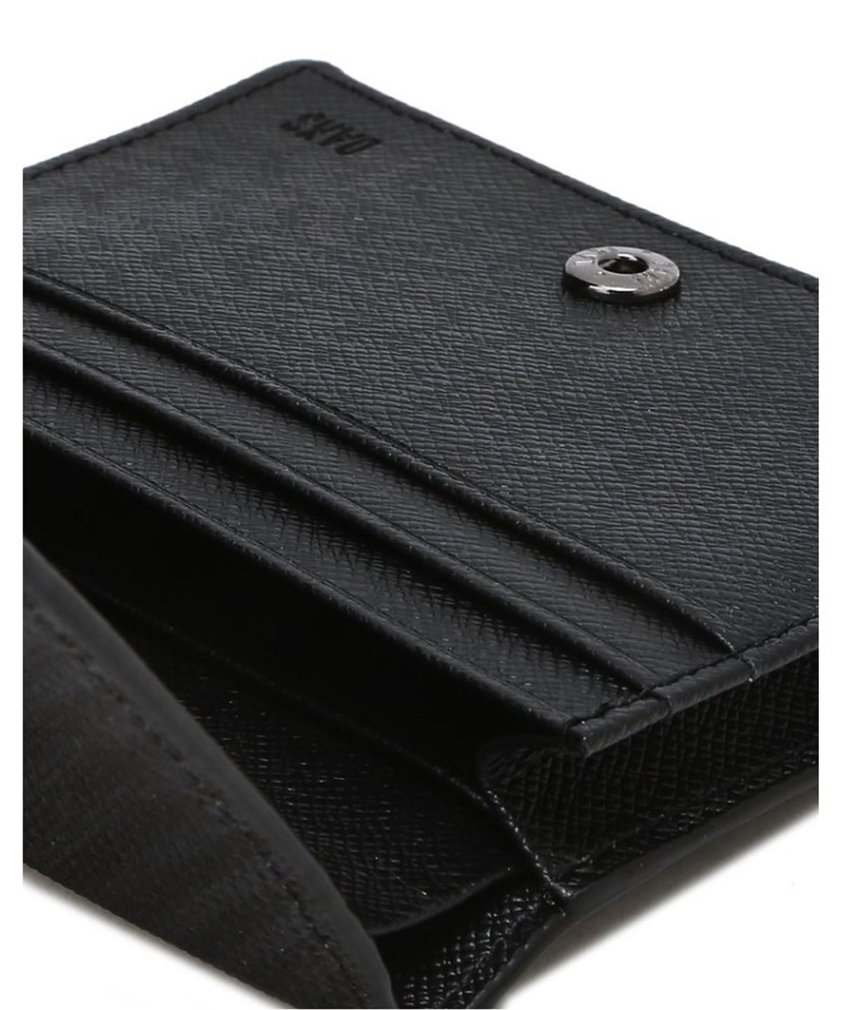 닥스 남성 액세서리(DAKS MEN'S ACCESSORIES) 에딘버러PVC 체크 블랙 명함지갑_DBHO6EE41BK