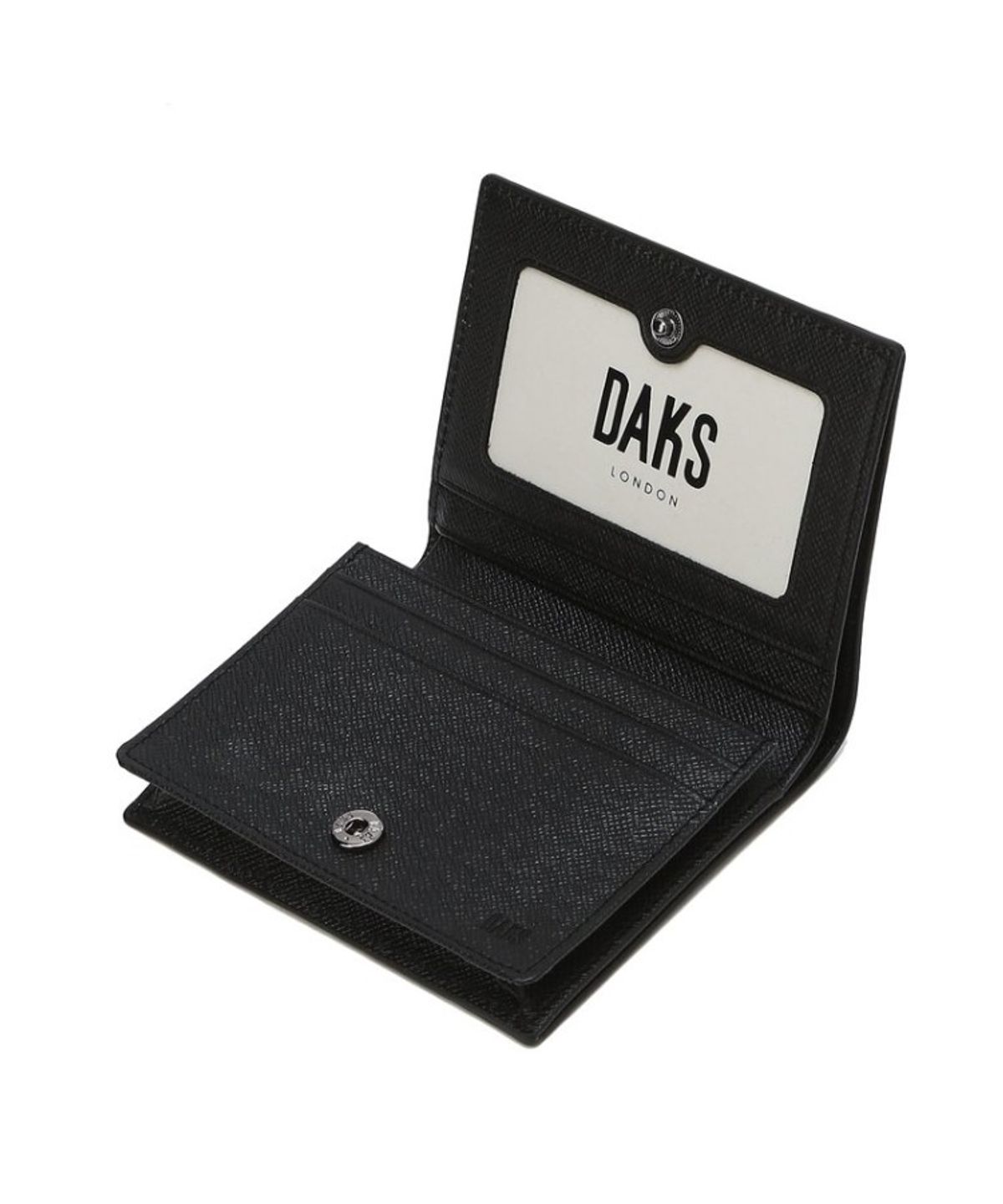 닥스 남성 액세서리(DAKS MEN'S ACCESSORIES) 에딘버러PVC 체크 블랙 명함지갑_DBHO6EE41BK